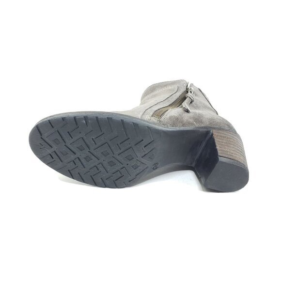 Taos Dillie Womens Ankle Boots Heel Side Zip Taupe Suede Booties EU 36 US 5.5 - Picture 7 of 10